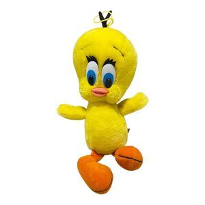Vintage 1989 Warner Bros Looney Tunes Tweety Bird 15” Plush Toy Mighty Star